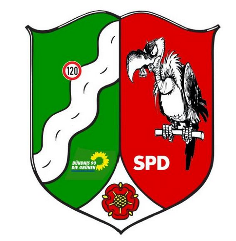 Satire: Rotgrünes Schuldenwappen Satire: Rotgrünes Schuldenwappen