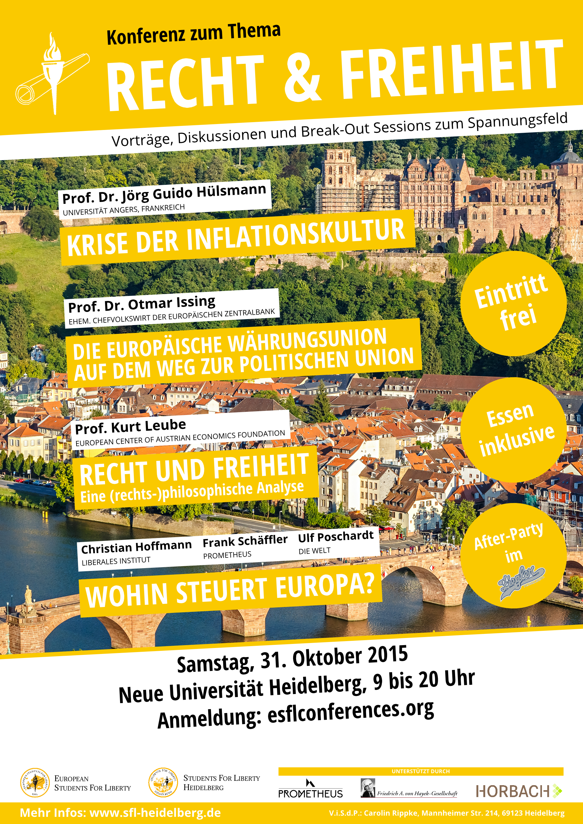 Zur Symbiose von Recht und Freiheit – Heidelberg, 31.10.2015